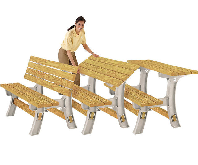 Flip Top Convertible Bench/Table