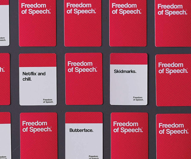 Freedom Of Speech Party Card Game