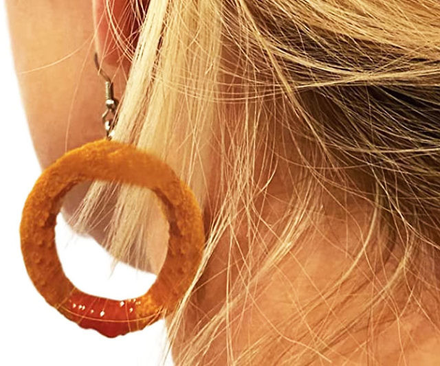 Fried Onion Ring Earrings