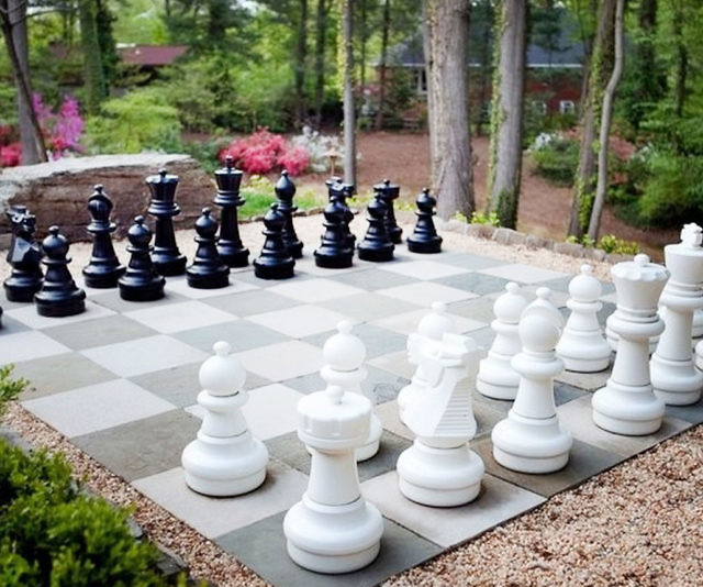 Giant Backyard Chess Set