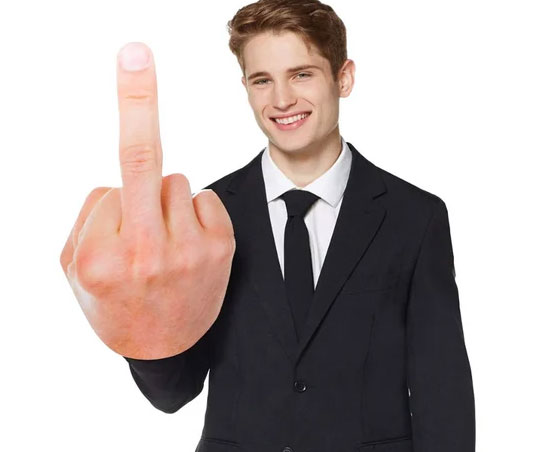 Giant Middle Finger