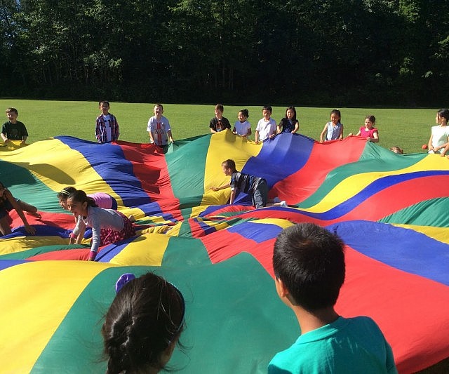 Giant Multi-Colored Parachute