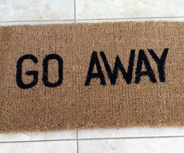 Go Away Doormat