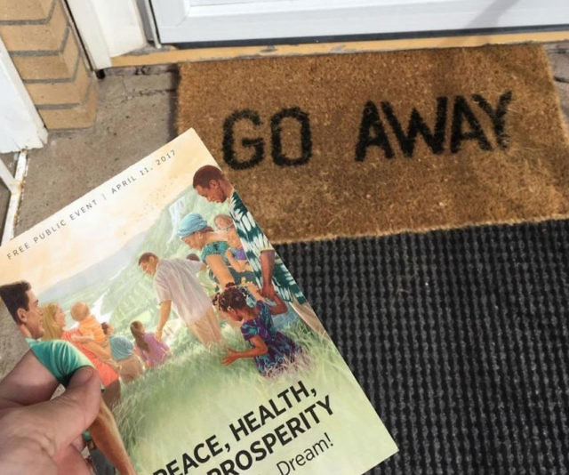 Go Away Doormat