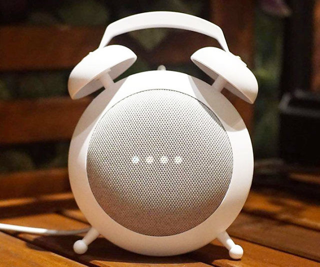 Google Home Mini Retro Alarm Clock