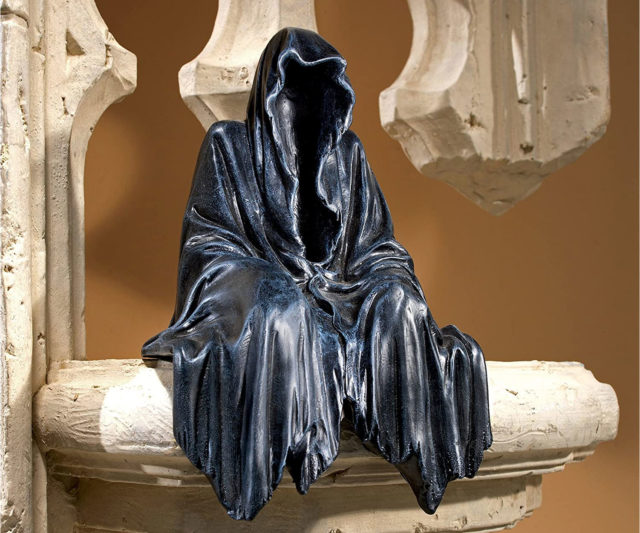 Grim Reaper Sitting Statue