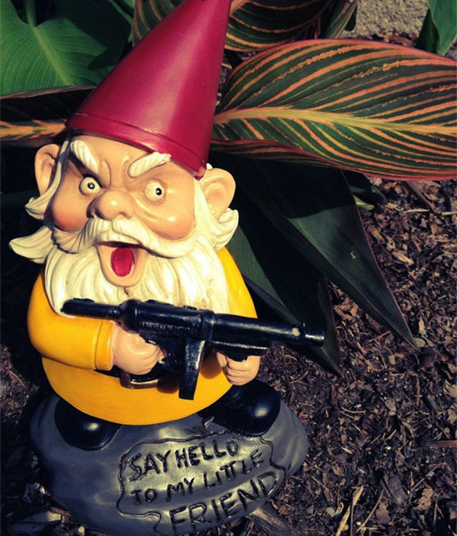 Scarface Lawn Gnome