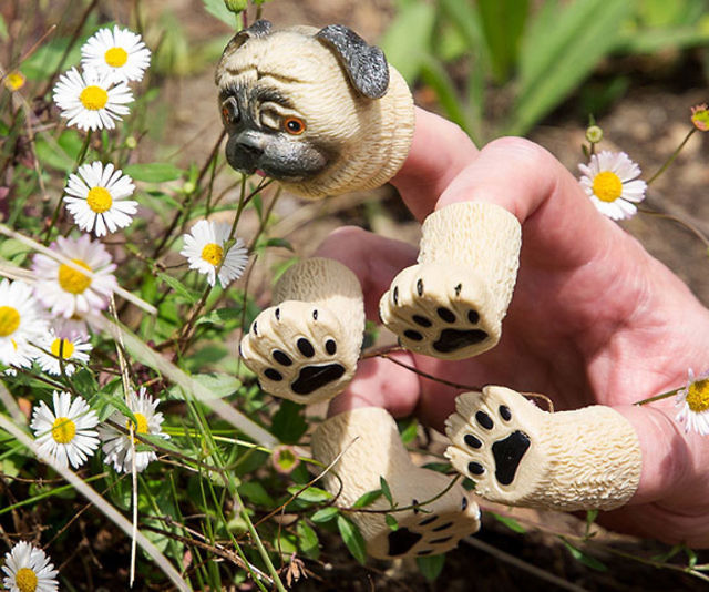 Pug Finger Puppet