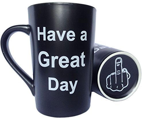 Hidden Middle Finger Coffee Mug