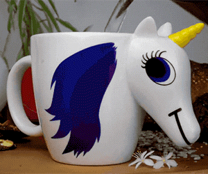 Heat Sensitive Rainbow Unicorn Mug