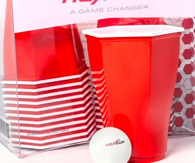 Hexagonal Shaped Beer Pong Cups