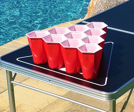 Hexagonal Shaped Beer Pong Cups