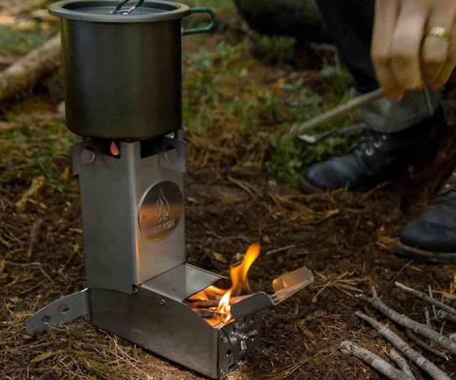 Hot Ash Wood Burning Stove