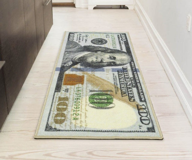 Hundred Dollar Bill Runner Rug