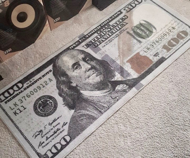 Hundred Dollar Bill Runner Rug