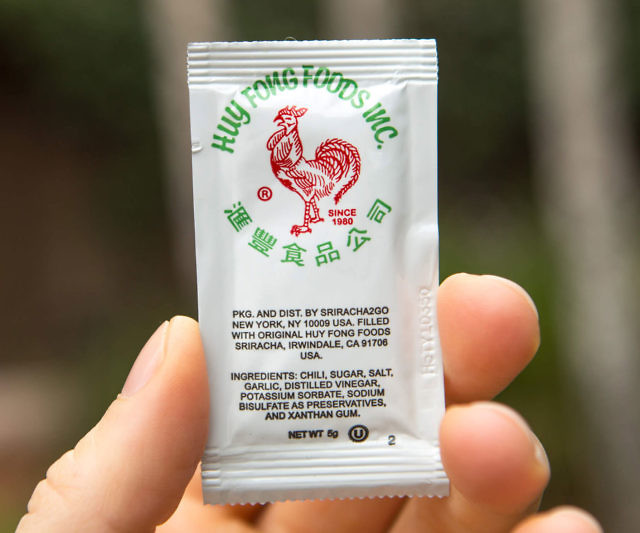 Individual Sriracha Packets