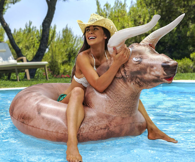 Inflatable Buckin’ Bull Pool Float