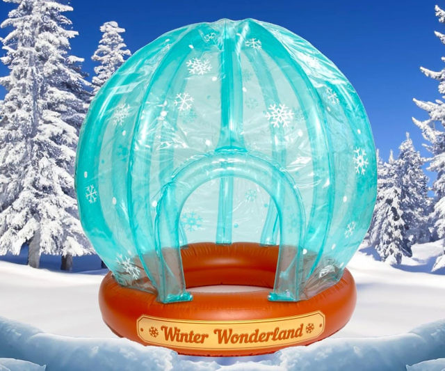 Inflatable Snow Globe Fort