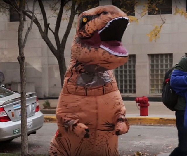 Inflatable T-Rex Costume
