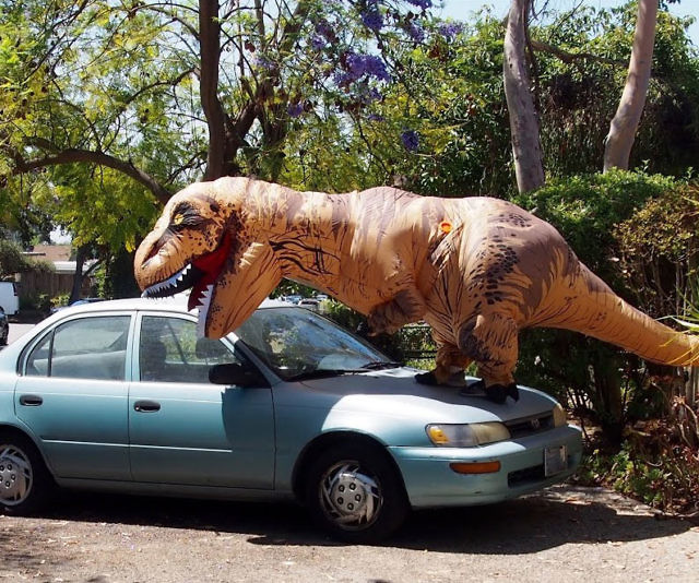 Inflatable T-Rex Costume