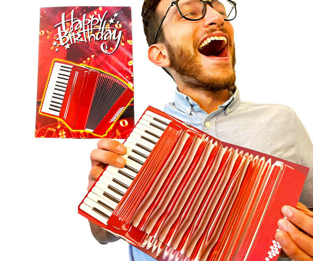 Interactive Accordion Birthday Card