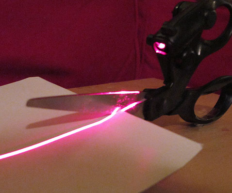 Laser Guided Scissors
