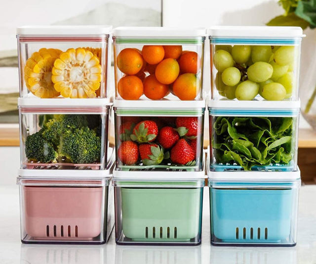 Lille Home Stackable Produce Containers
