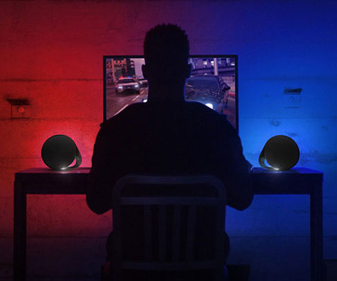 Game Driven RGB Lighting PC Speakers