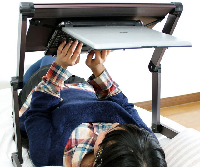 Lying Down Laptop Stand