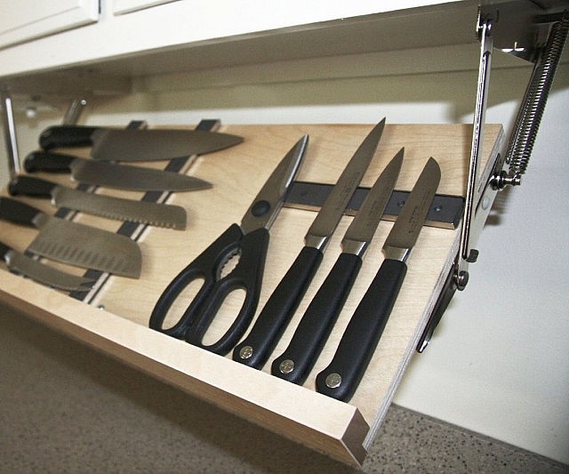 Under Cabinet Magnetic Knife Rack