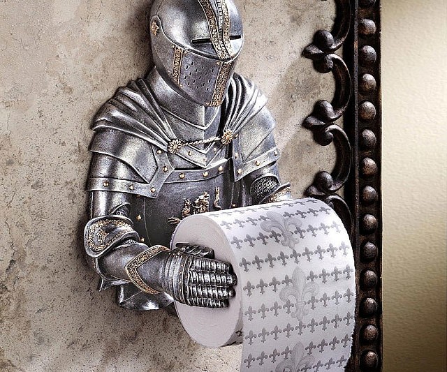 Knight Toilet Paper Holder