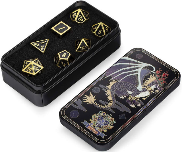 Metal Polyhedral Dice Set