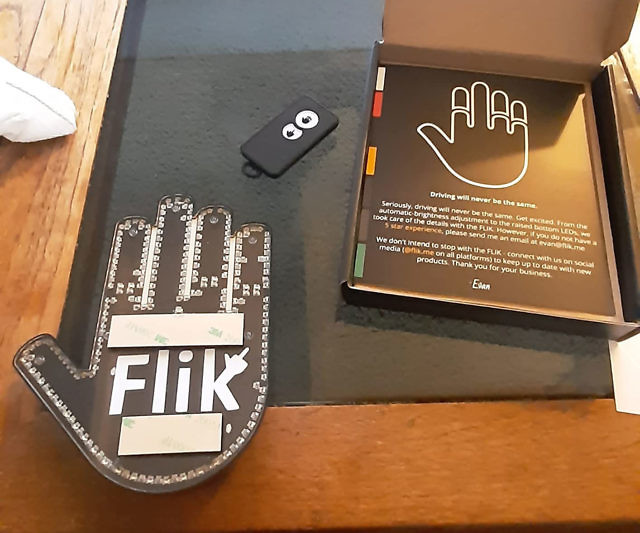 Middle Finger & Hand Wave Car Signal