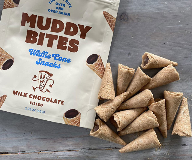 Chocolate Filled Bite Size Waffle Cones