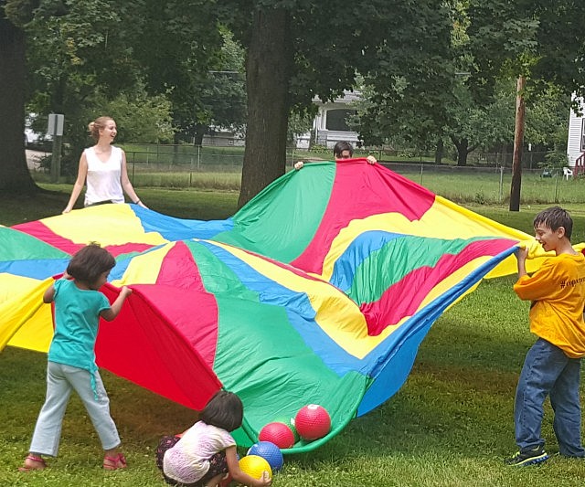 Giant Multi-Colored Parachute