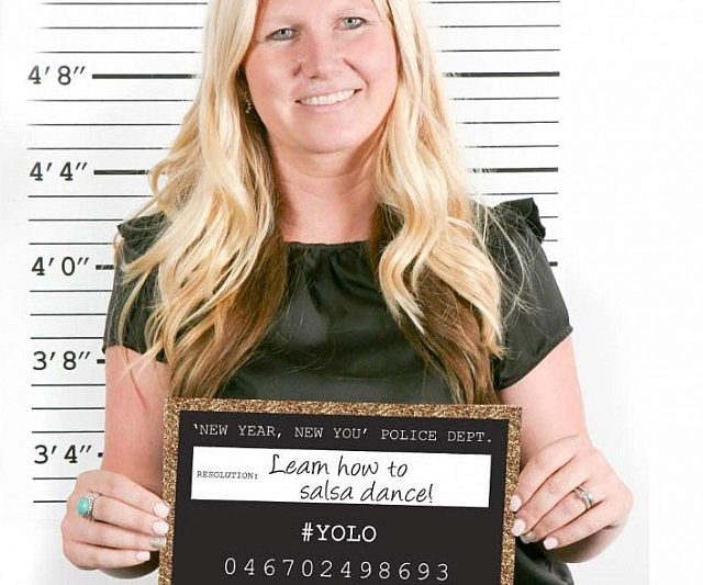 New Year’s Resolution Mugshot Signs