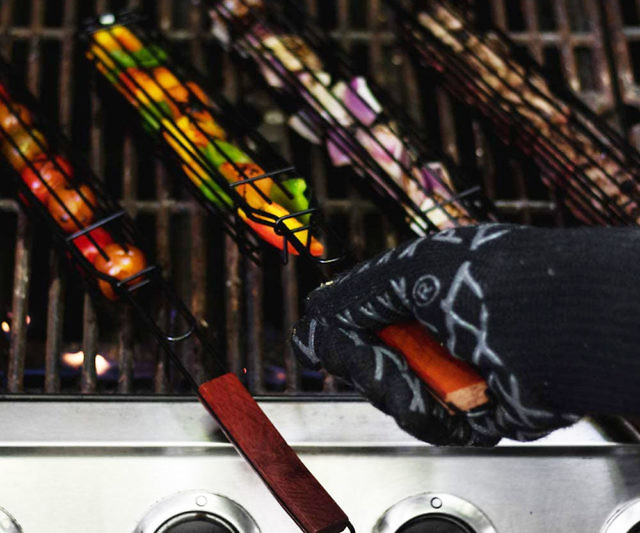 Nonstick Kabob Grilling Baskets