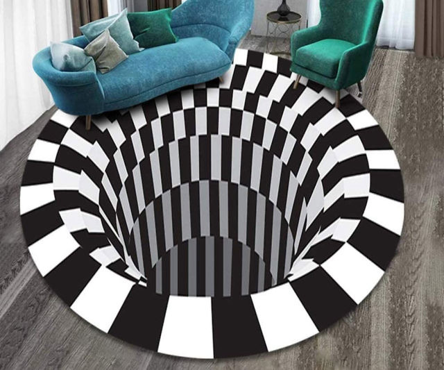 Optical Illusion Vortex Rug
