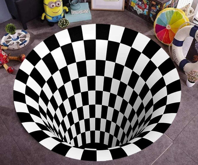 Optical Illusion Vortex Rug