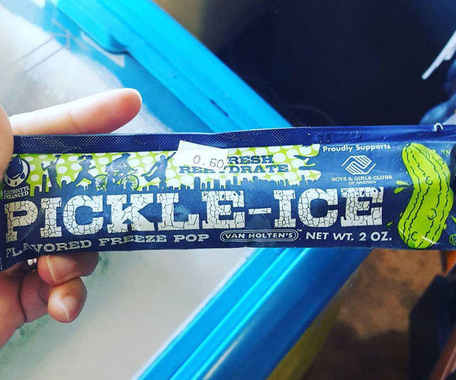 Pickle Flavored Ice Pops