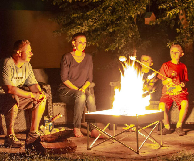 The Ultra Portable Pop-Up Fire Pit
