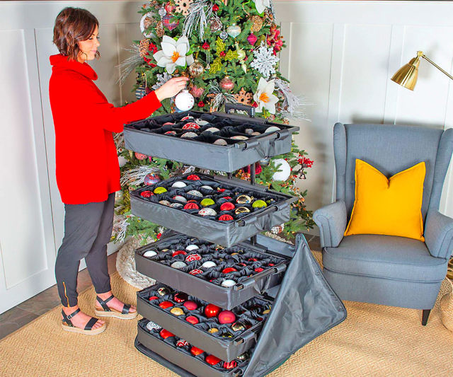 Pop-Up Ornament Storage