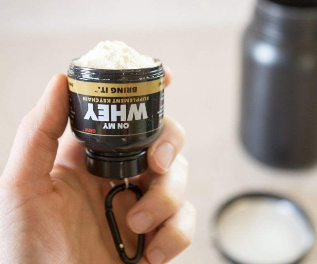 Portable Protein Funnel Keychain