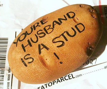 Custom Message Potato Parcel