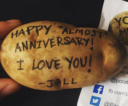Custom Message Potato Parcel