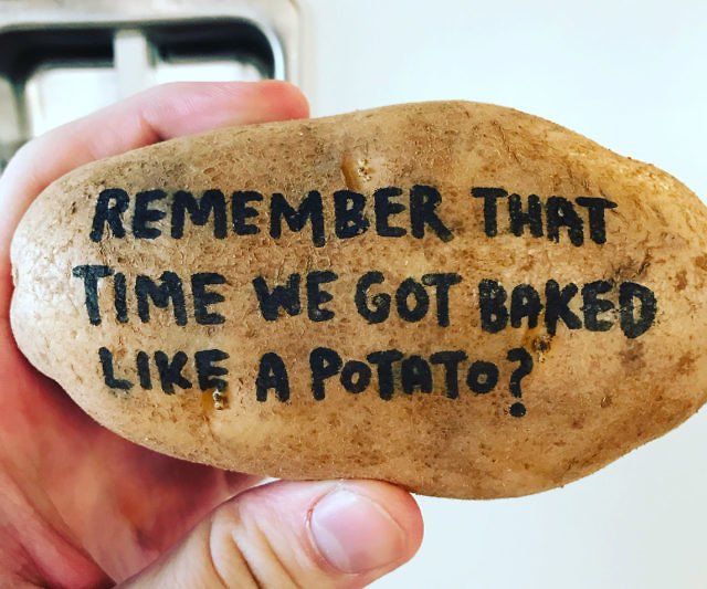Custom Message Potato Parcel
