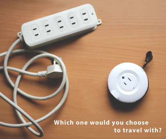 Doughnut Sized Portable Power Strip