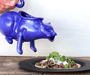 Puking Cat Gravy Boat