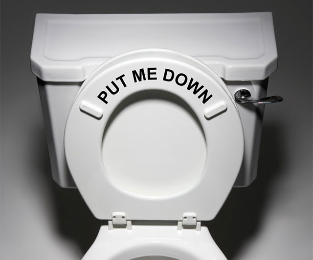 Put Me Down Toilet Decal