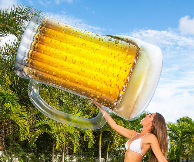 Realistic Beer Mug Pool Float